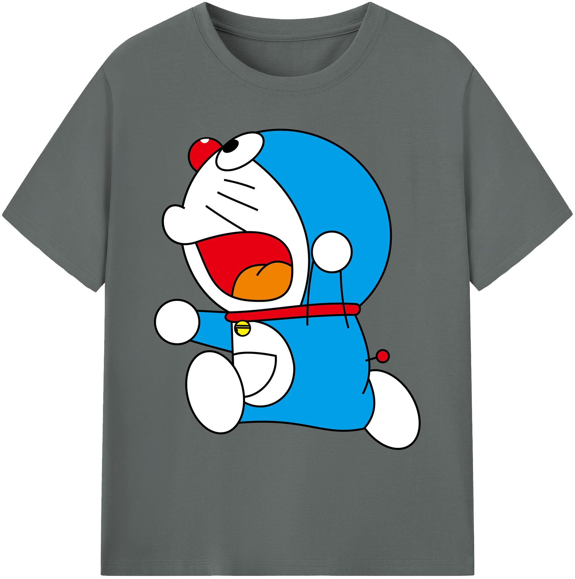 （画像用） ドラえもん Doraemon 綿100％ メンズ半袖Tシャツ｜肌触りやわらか＆通気性